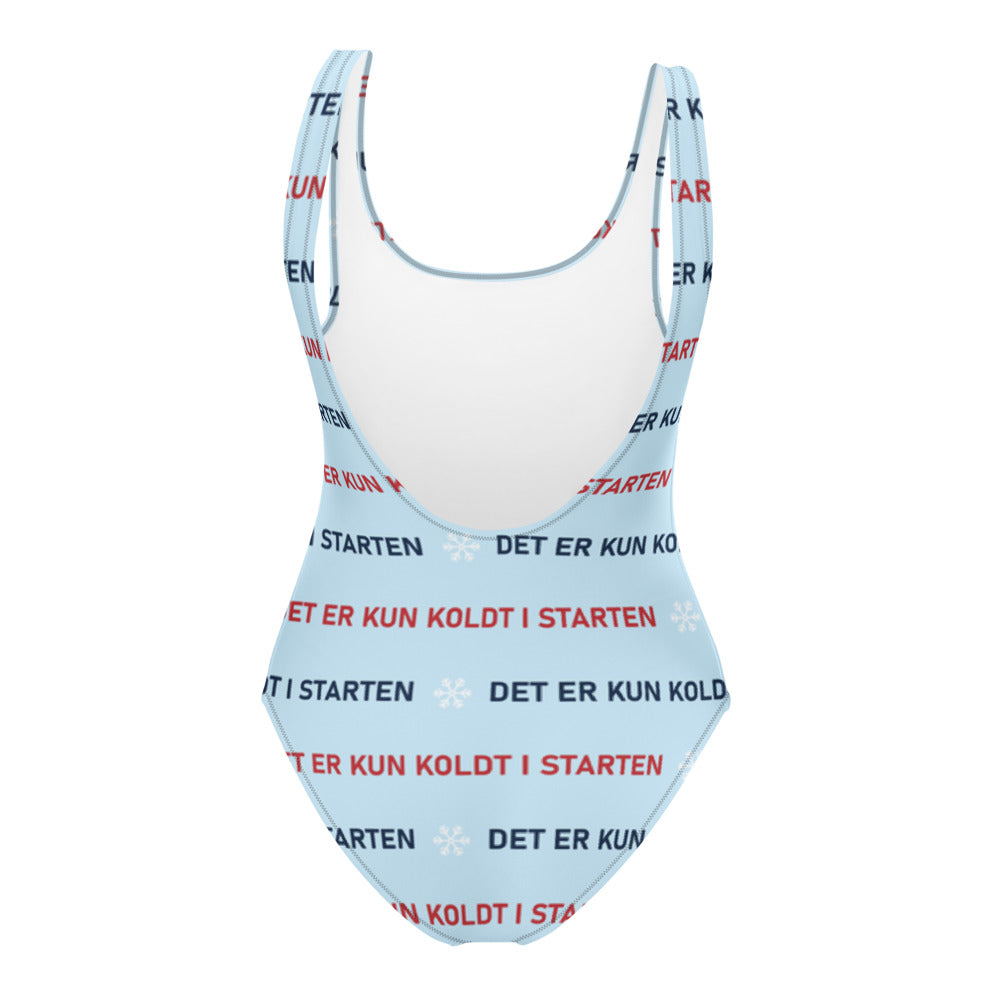 Kun koldt i starten badedragt bagfra