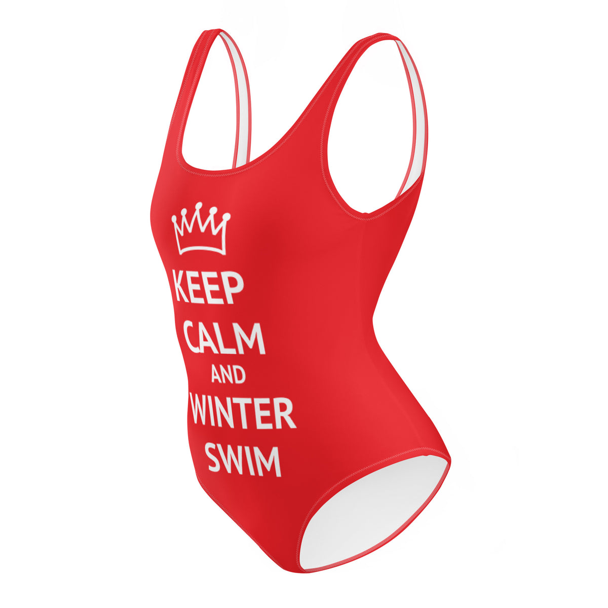 keep calm and winter swim badedragt