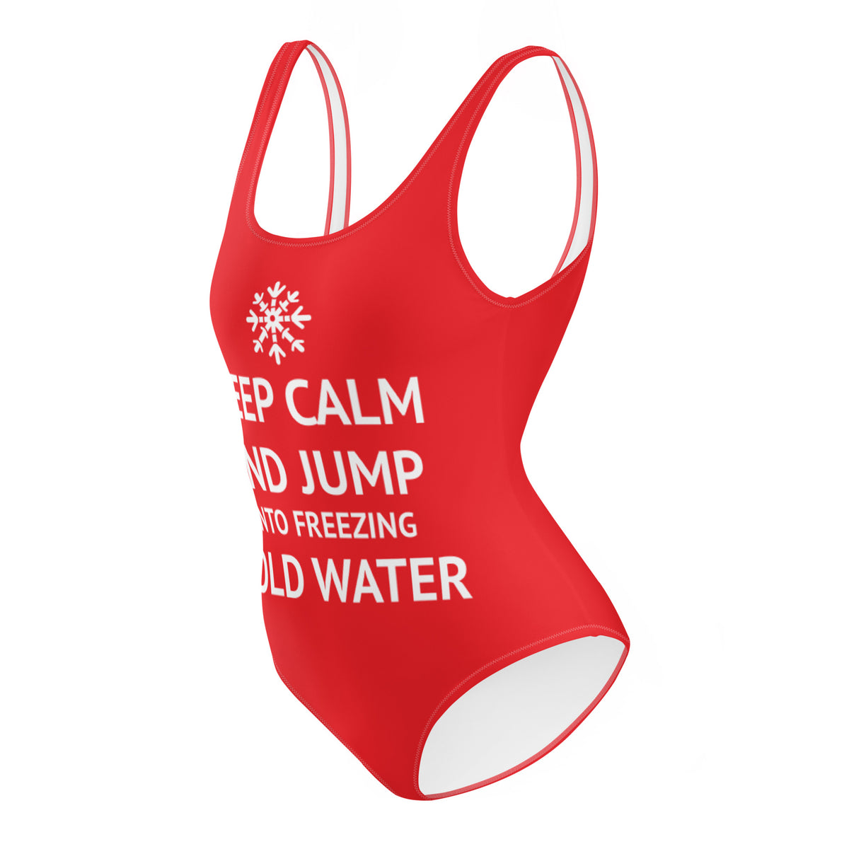 keep calm and jump into freezing cold water badedragt