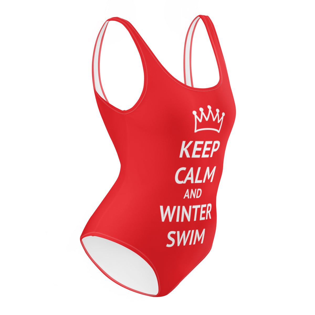 keep calm and winter swim badedragt